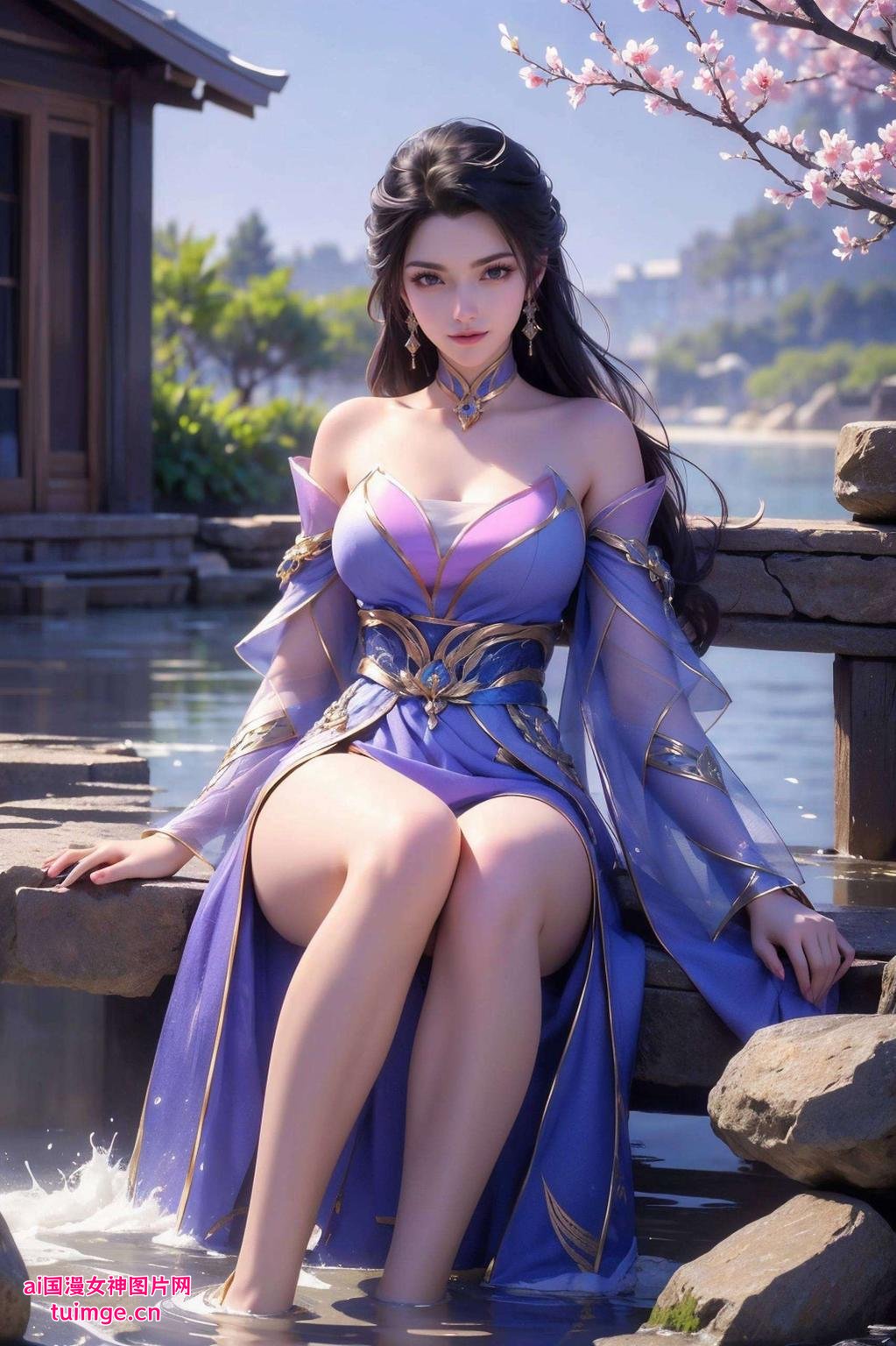 宛如从画中走出来一般这款静态二次元壁纸