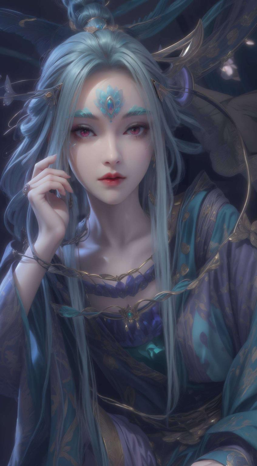 主角是我们迷人的奉眠高清壁纸插画人物