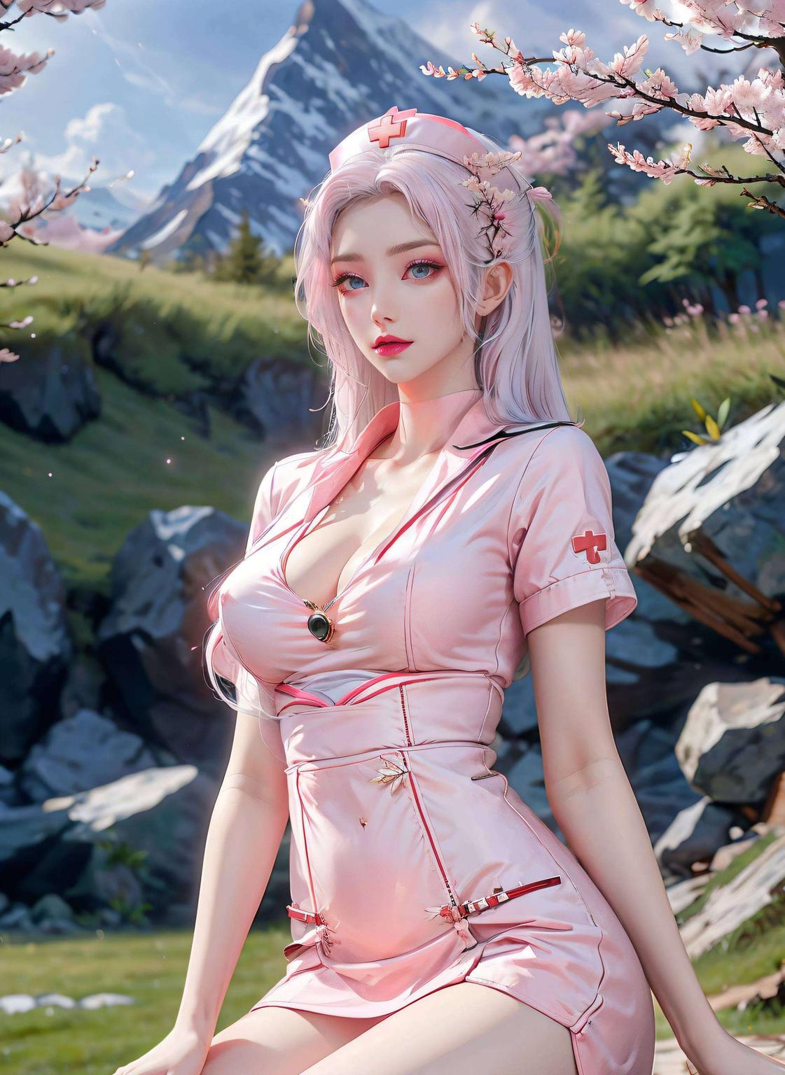 今天给大家带来一款超治愈的二次元电脑壁纸！这款韩月草丛壁纸仿佛置身于清新的大自然中