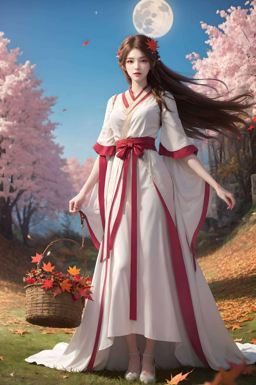 火灵儿与石昊重逢灰暗背景中
