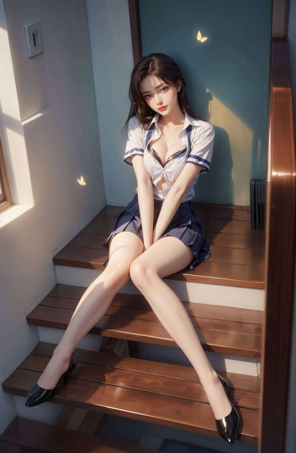 火灵儿灵动身影穿梭古风画卷
