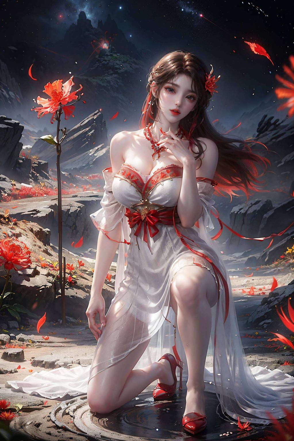 高清壁纸映照梦幻光彩火灵儿翩翩起舞