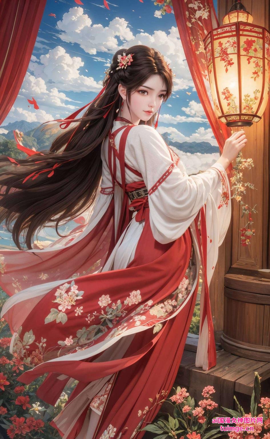犹如紫霞仙子一般；第二款火灵儿官方壁纸