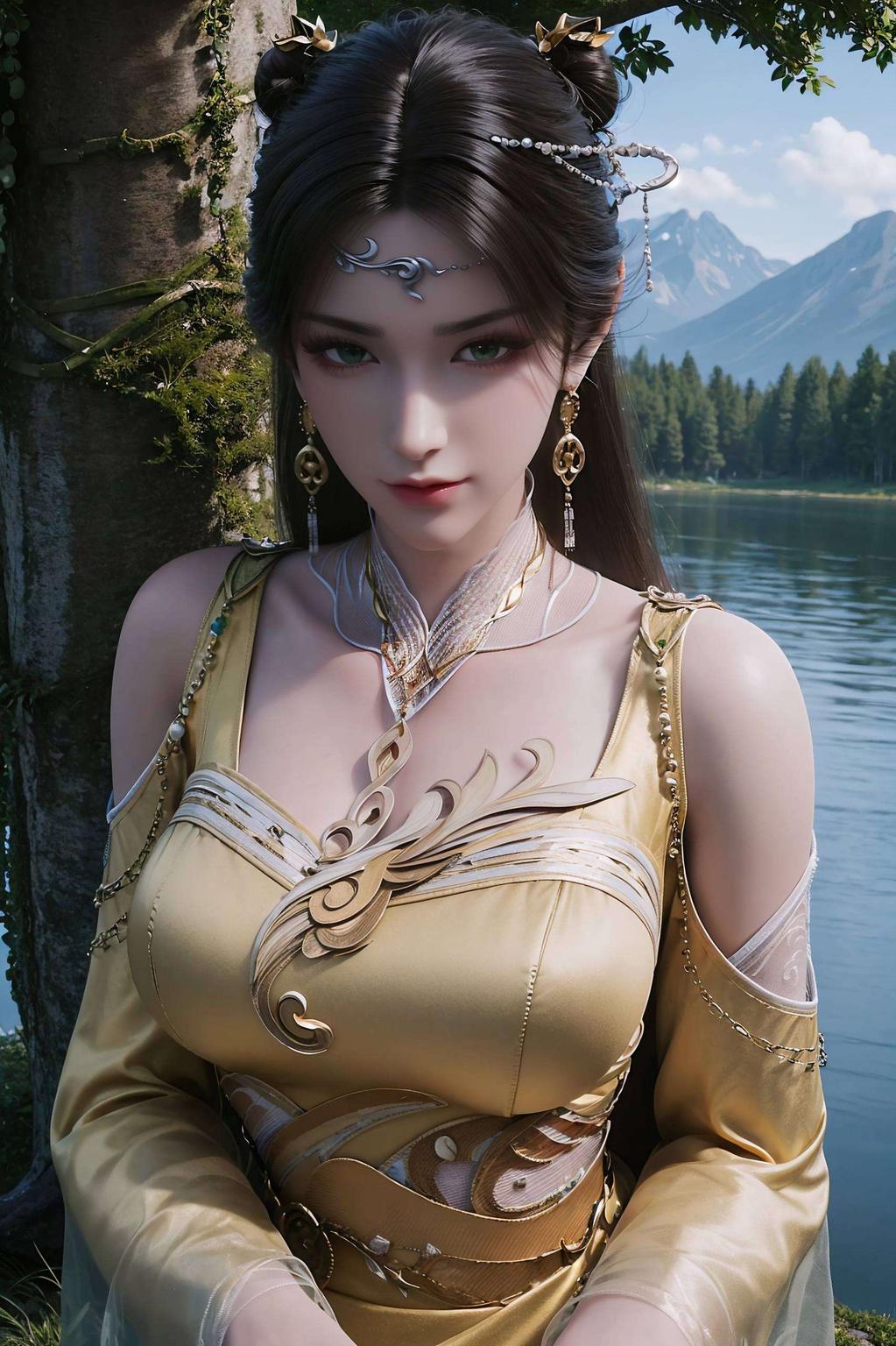 金瓶儿高清正脸壁纸细节精致