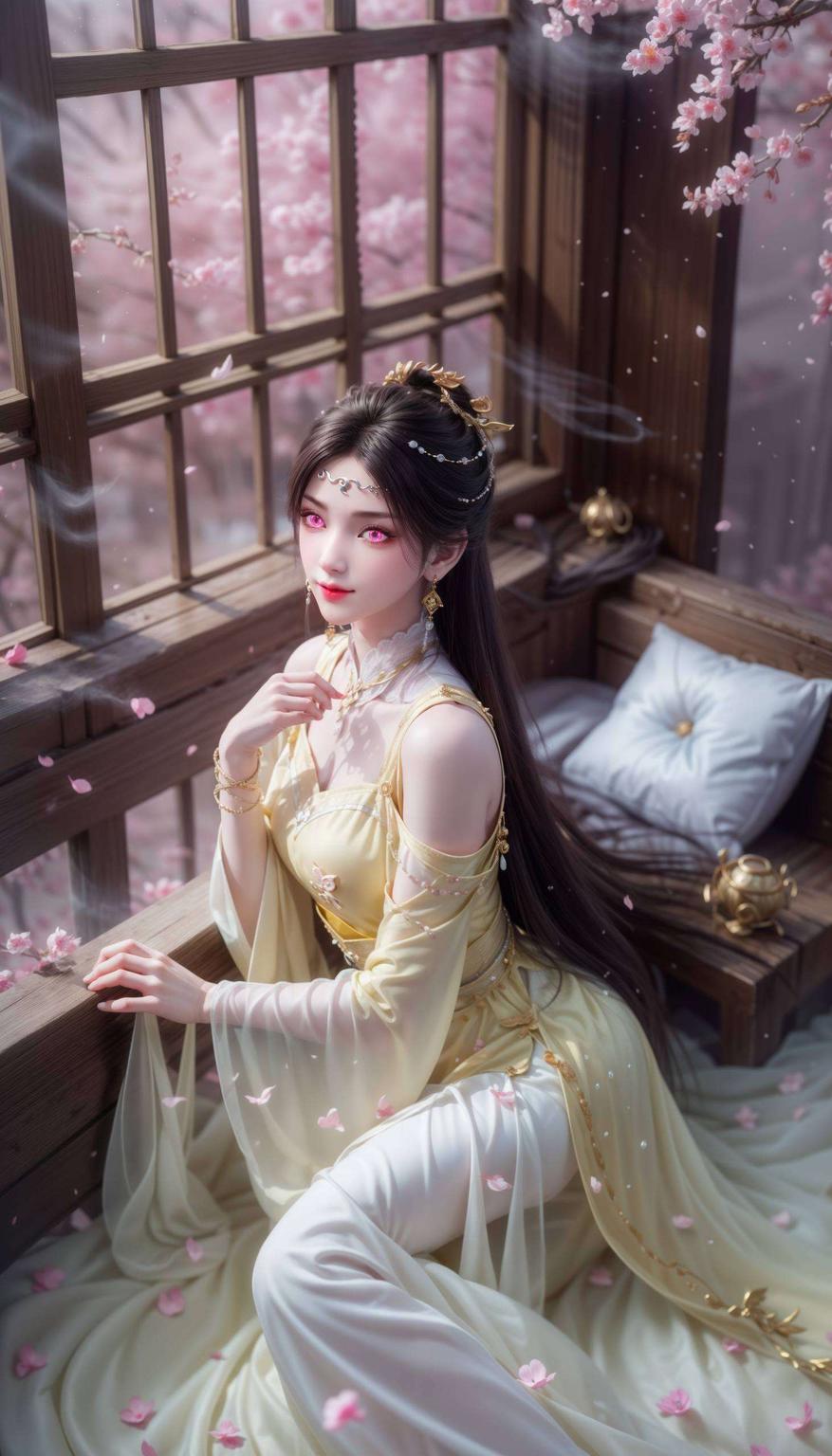 金瓶儿泪洒壁纸沉浸式中品味美的深情