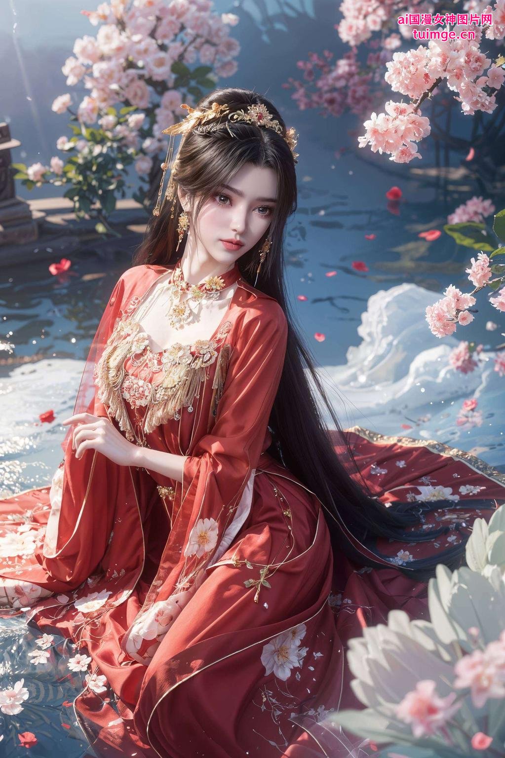李慕婉优雅飘逸电脑桌面瞬间焕然一新！图中