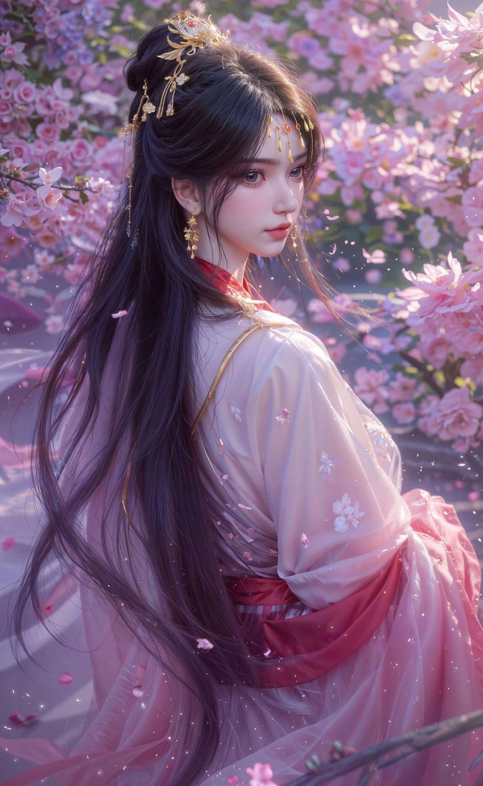 李慕婉仙气逼人宛如画中行