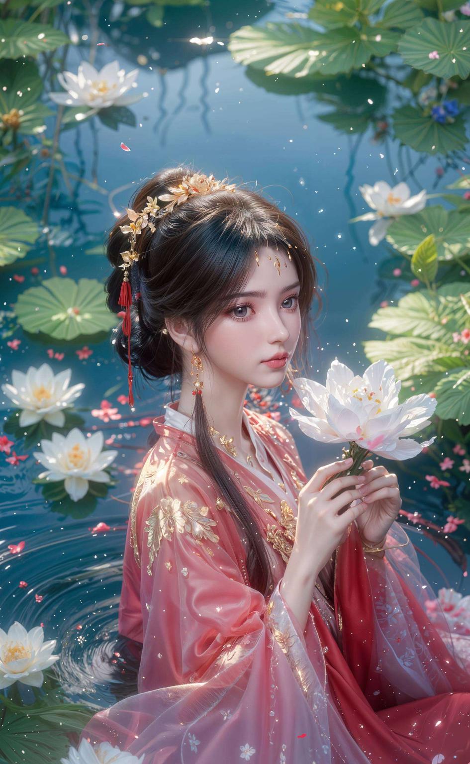 剑光如霜今天给大家带来一款专集完美像素的苹果古风壁纸！看这款李慕婉持剑壁纸