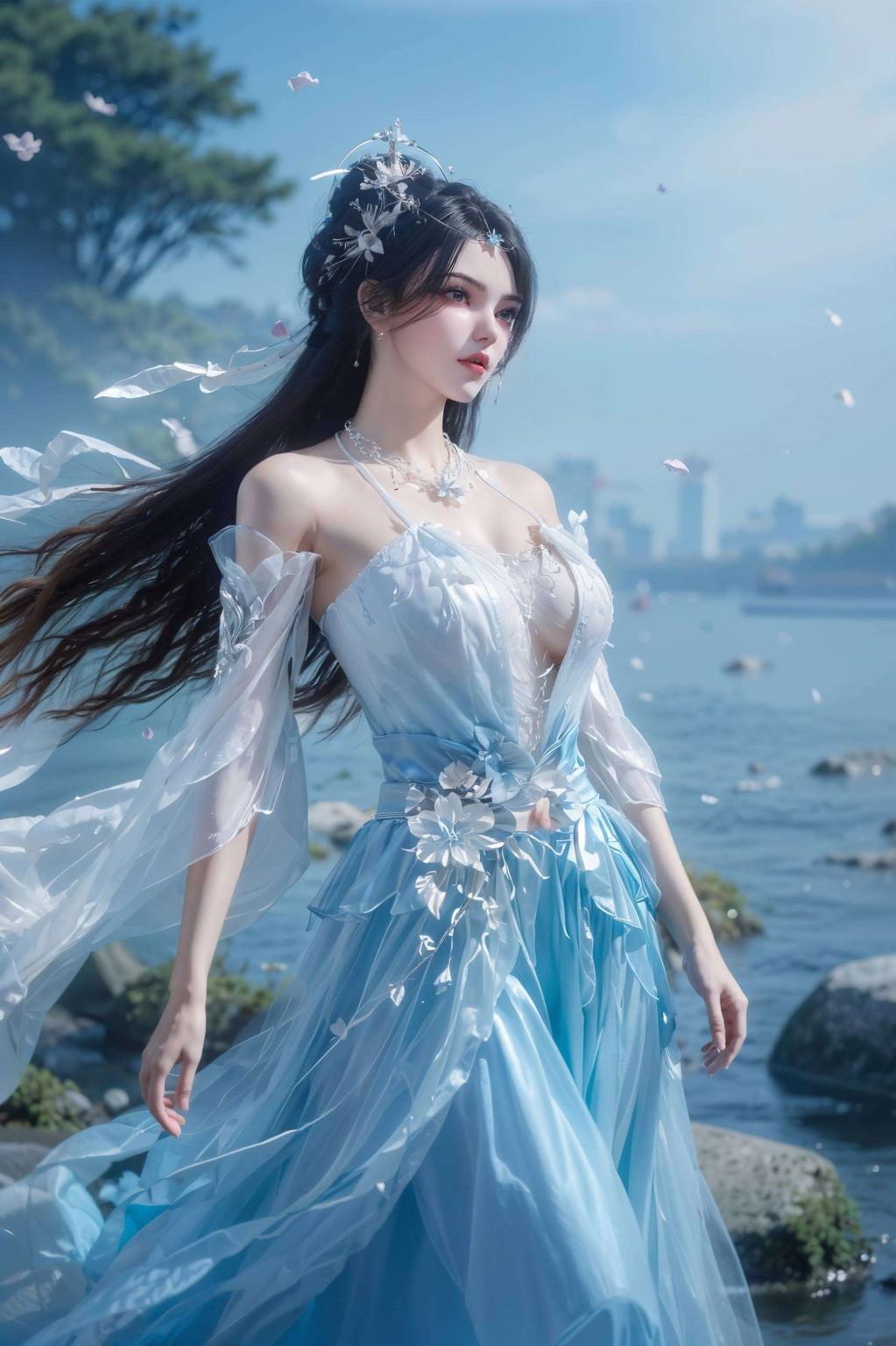 这款古香古色的Win10护眼壁纸以李慕婉的可爱形象为亮点