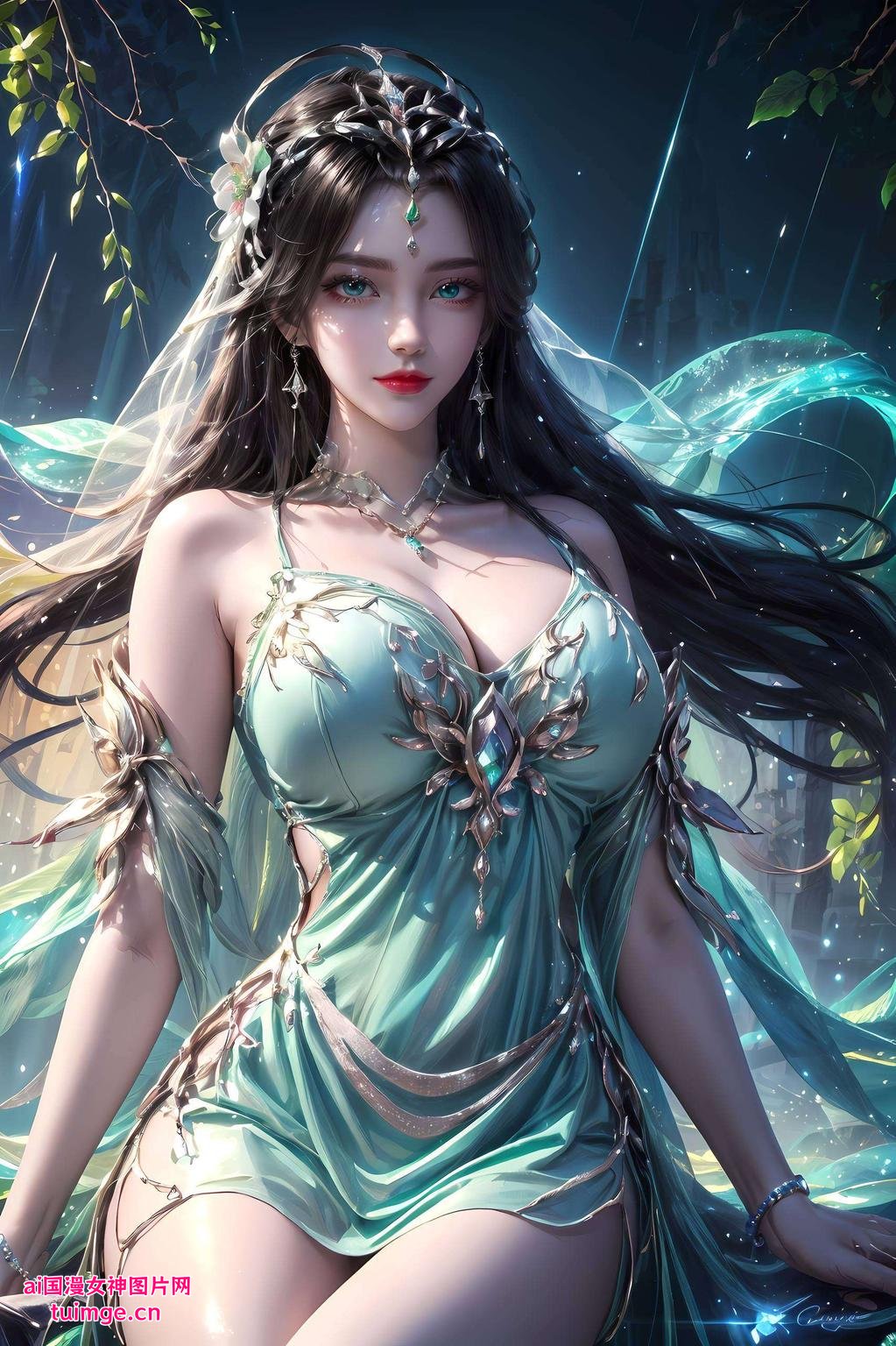 高清壁纸映眼前柳神红衣翩翩