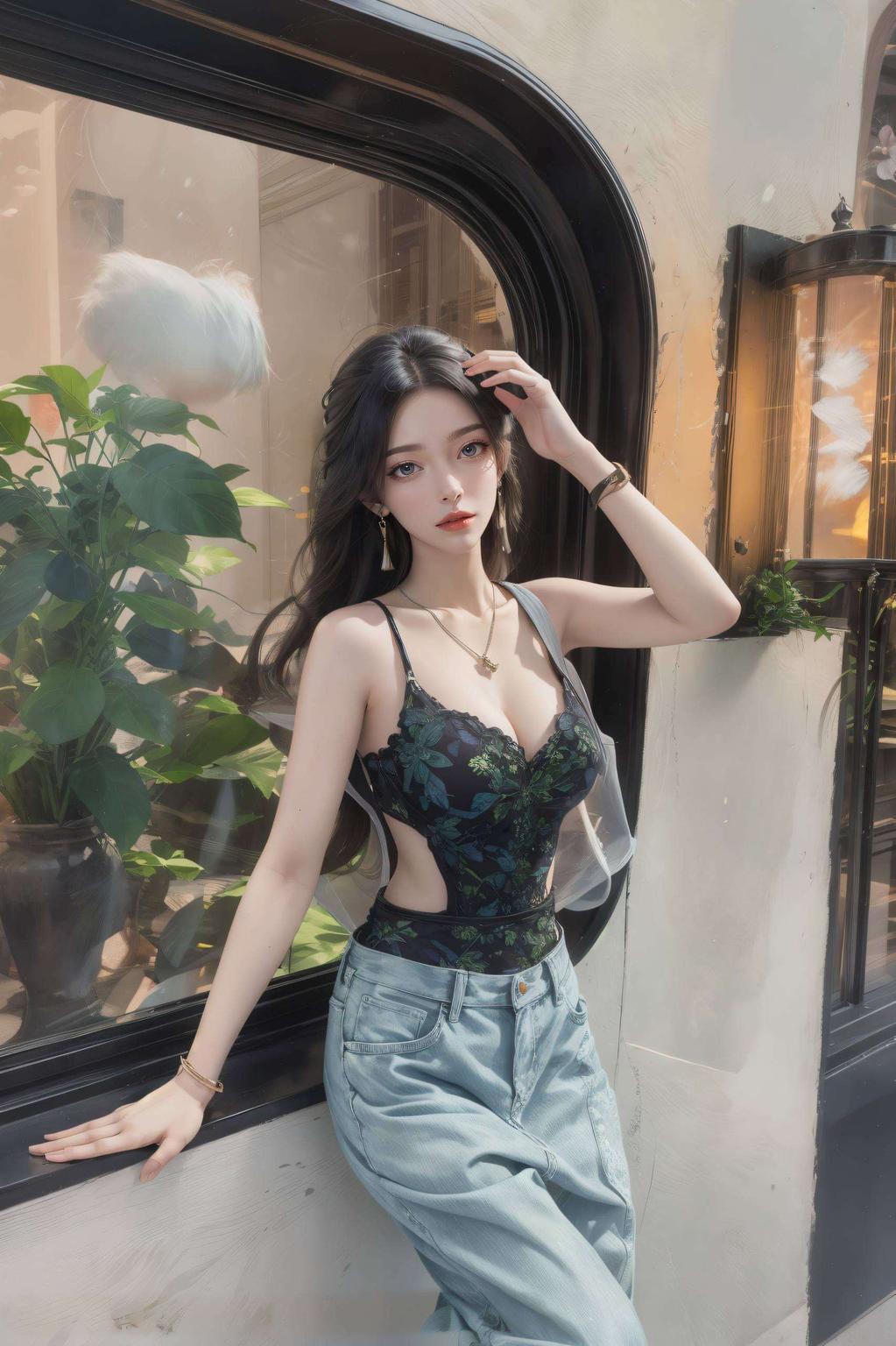 画面美得让人心醉！皎洁的月光下柳枝轻拂