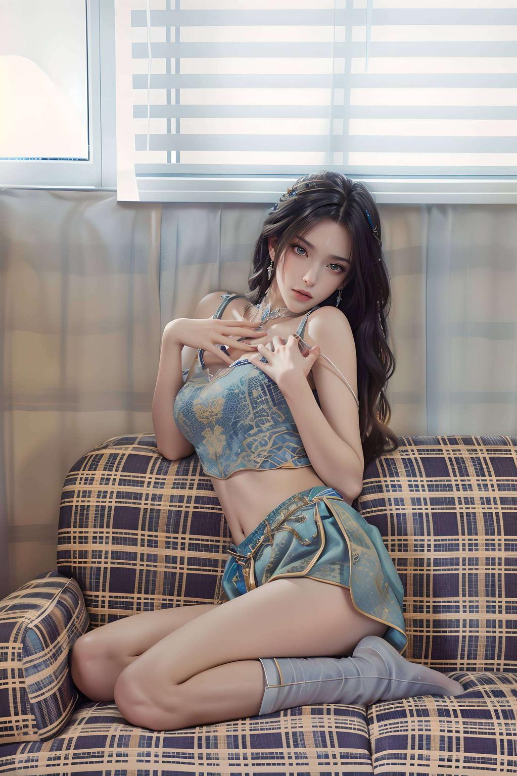 忧郁的陆雪琪与路小凡壁纸中完美拼接