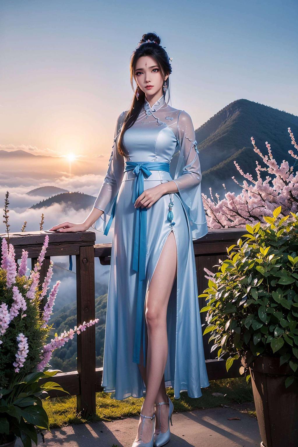这款陆雪琪高清电脑壁纸粉色基调温柔浪漫