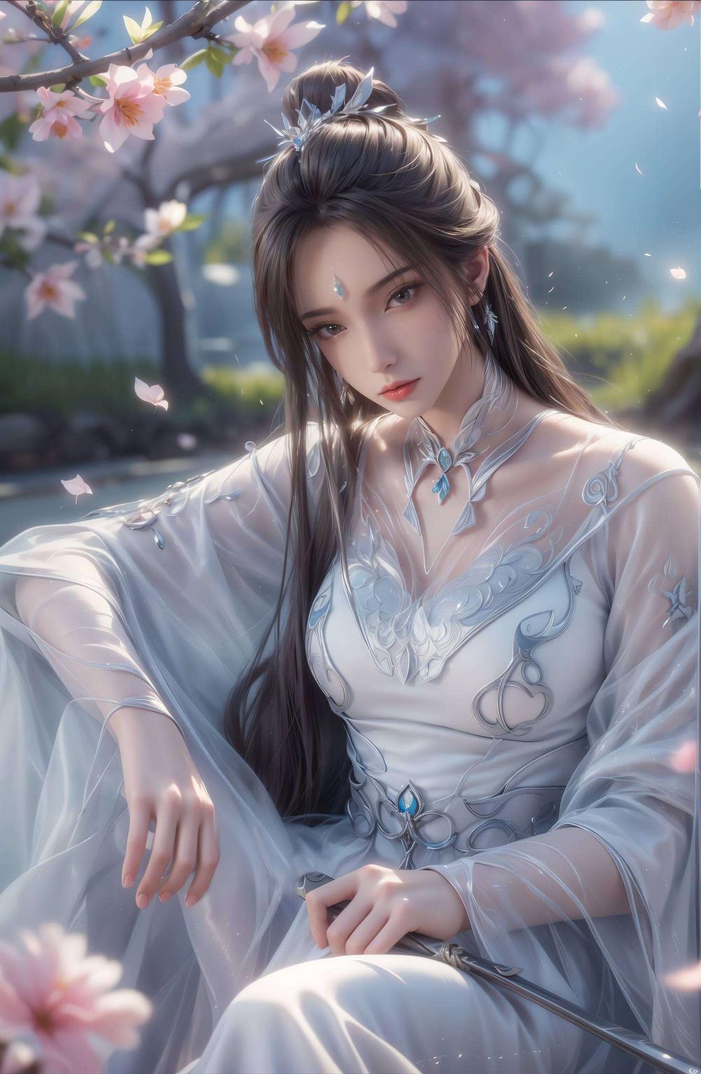 今天给大家带来一组古风满满的苹果壁纸！看这PDD壁纸上的陆雪琪眉目如画