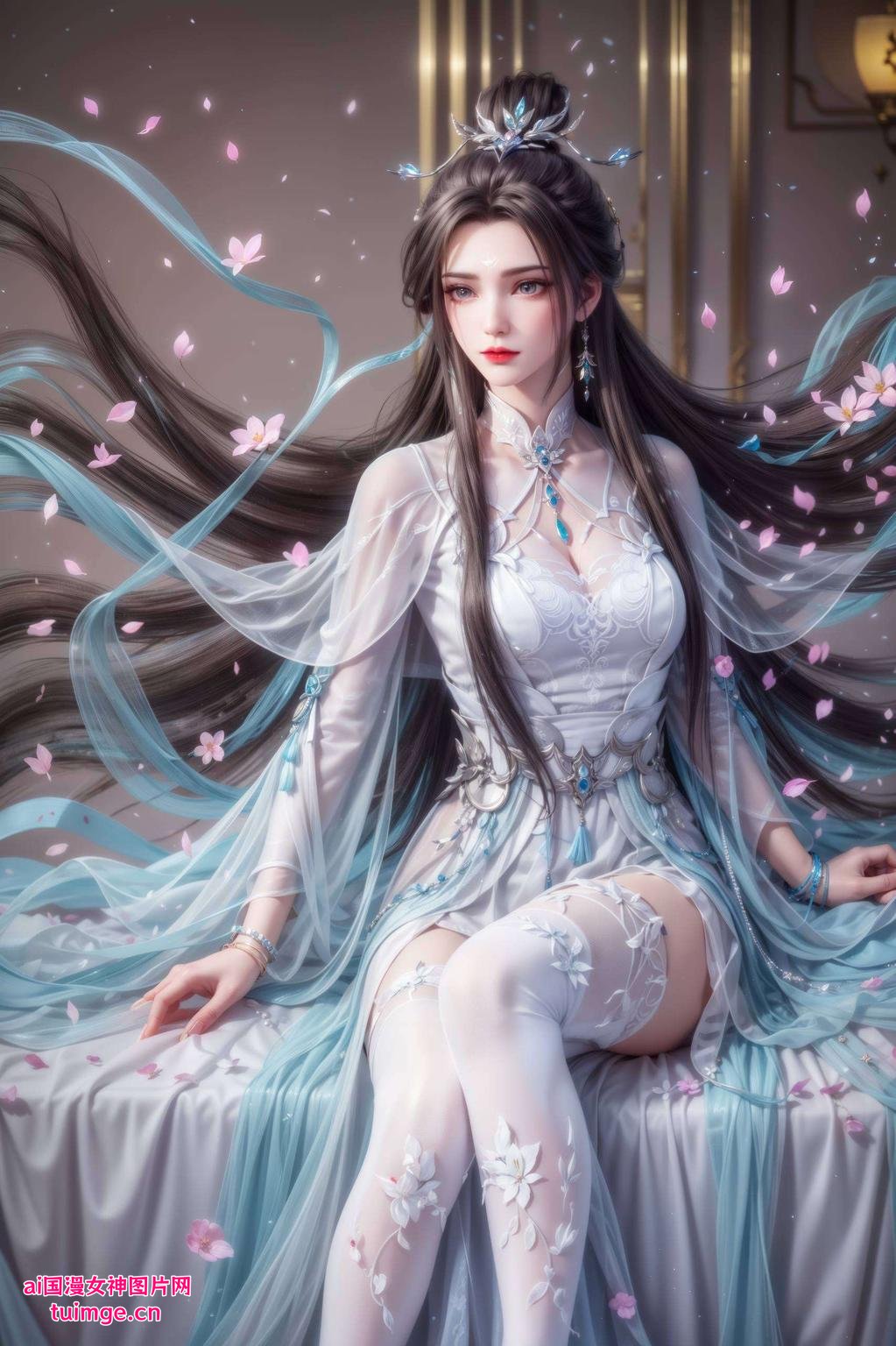 快来体验这份免费的美学盛宴吧！让你的手机瞬间变身国漫秀场！雪琪仙子美艳动人