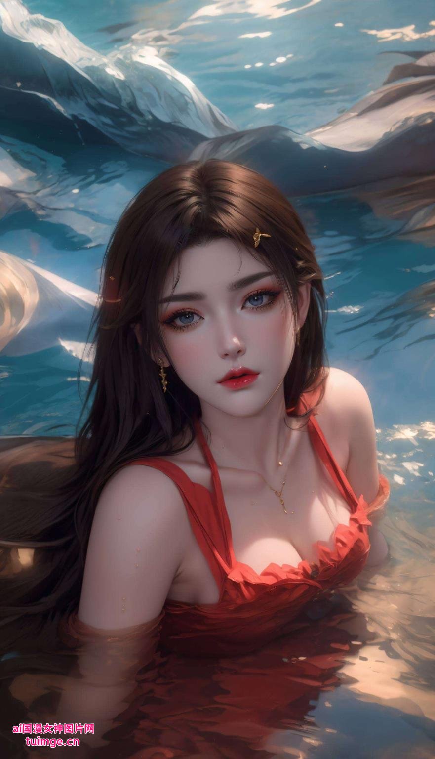 如冰封蛇蝎女王完美像素电脑古风壁纸