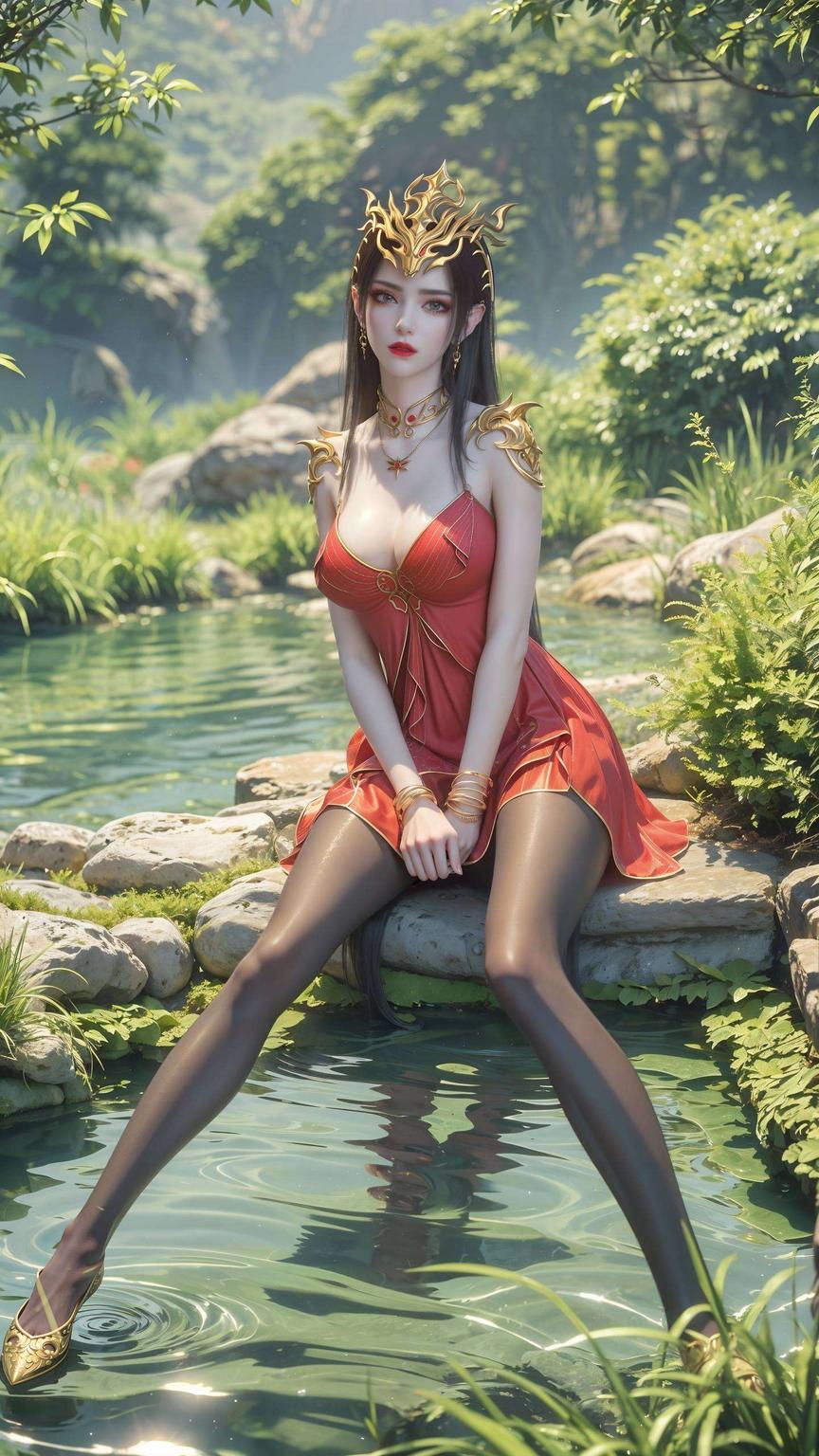 瞧瞧这美杜莎发丝如丝般顺滑