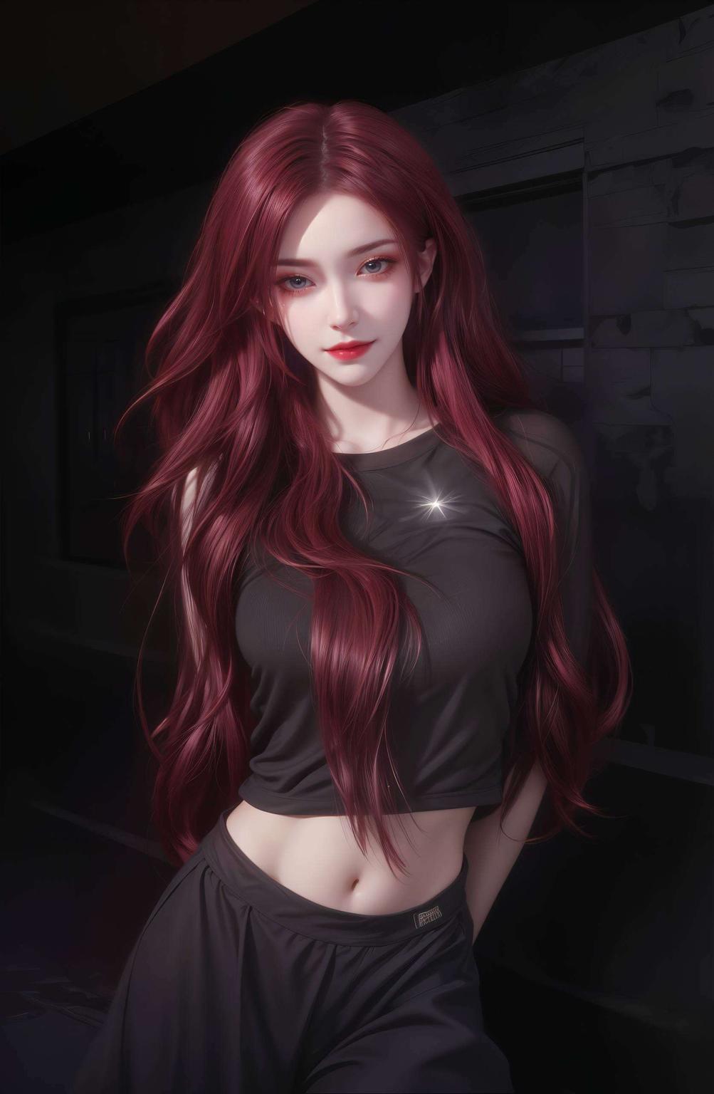 发丝如墨古典与神秘交织