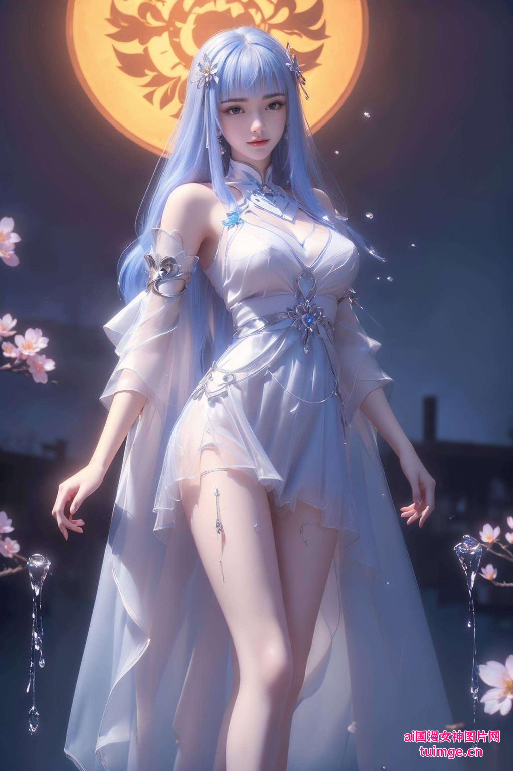 画面中的她翩翩起舞大家好！今天给大家带来一组宁雨蝶分身的iPhone炫彩壁纸