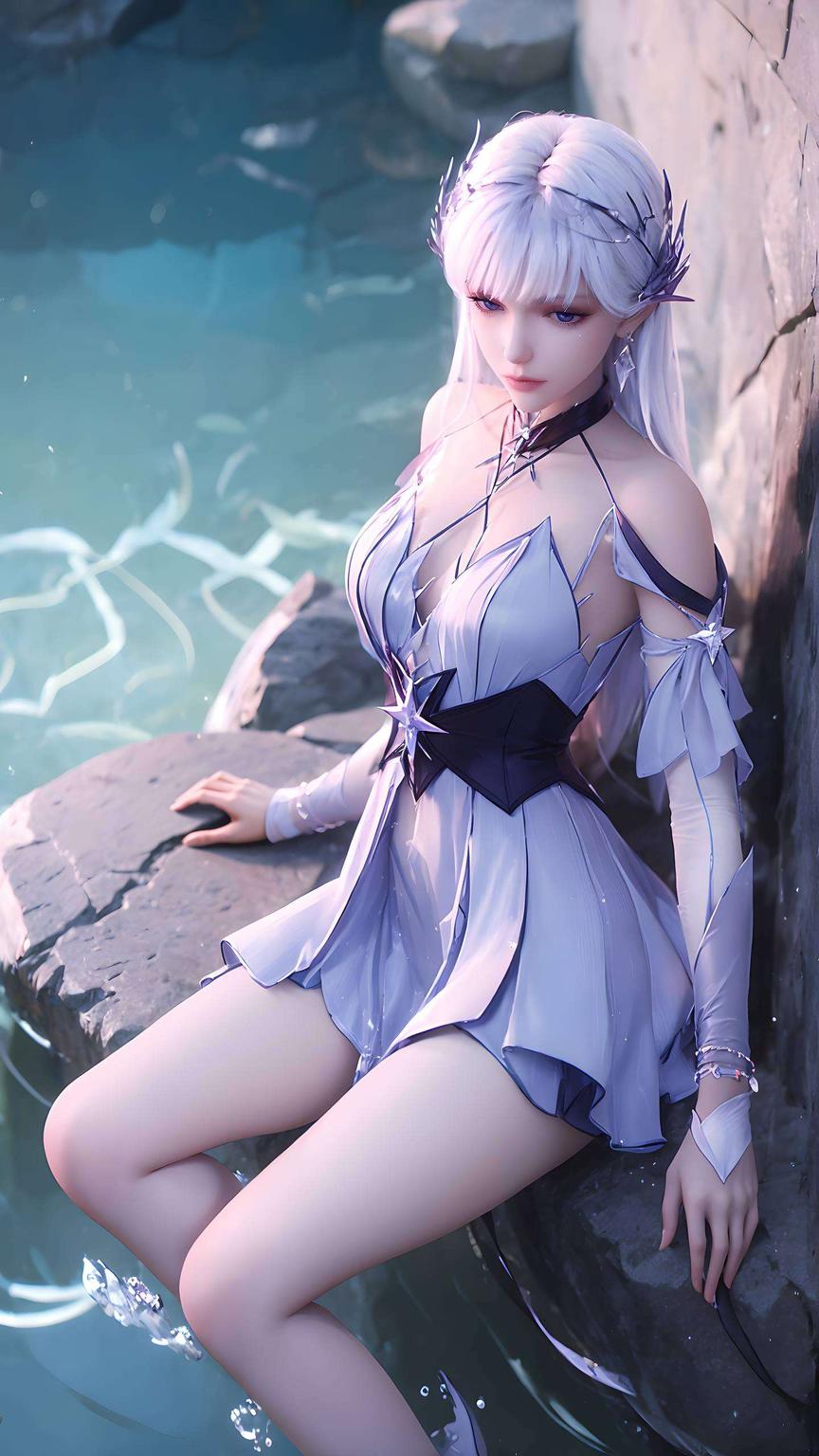 眼神如冰封千年感受古典之美
