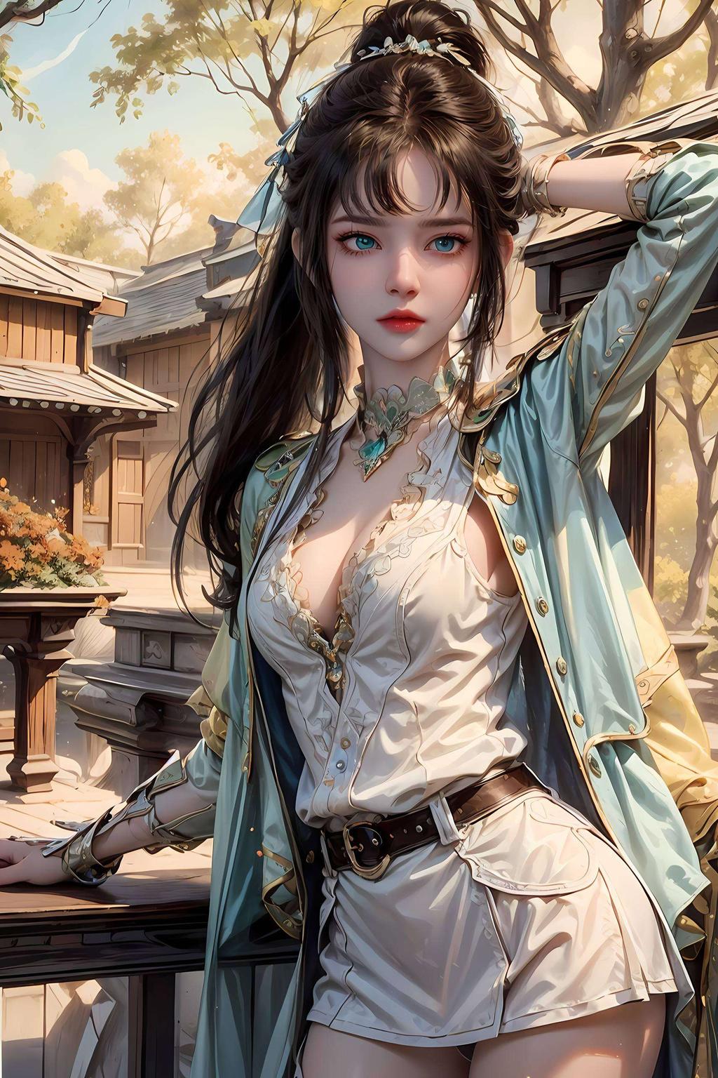 壁纸上的她仿佛要从屏幕中跃出高清画质