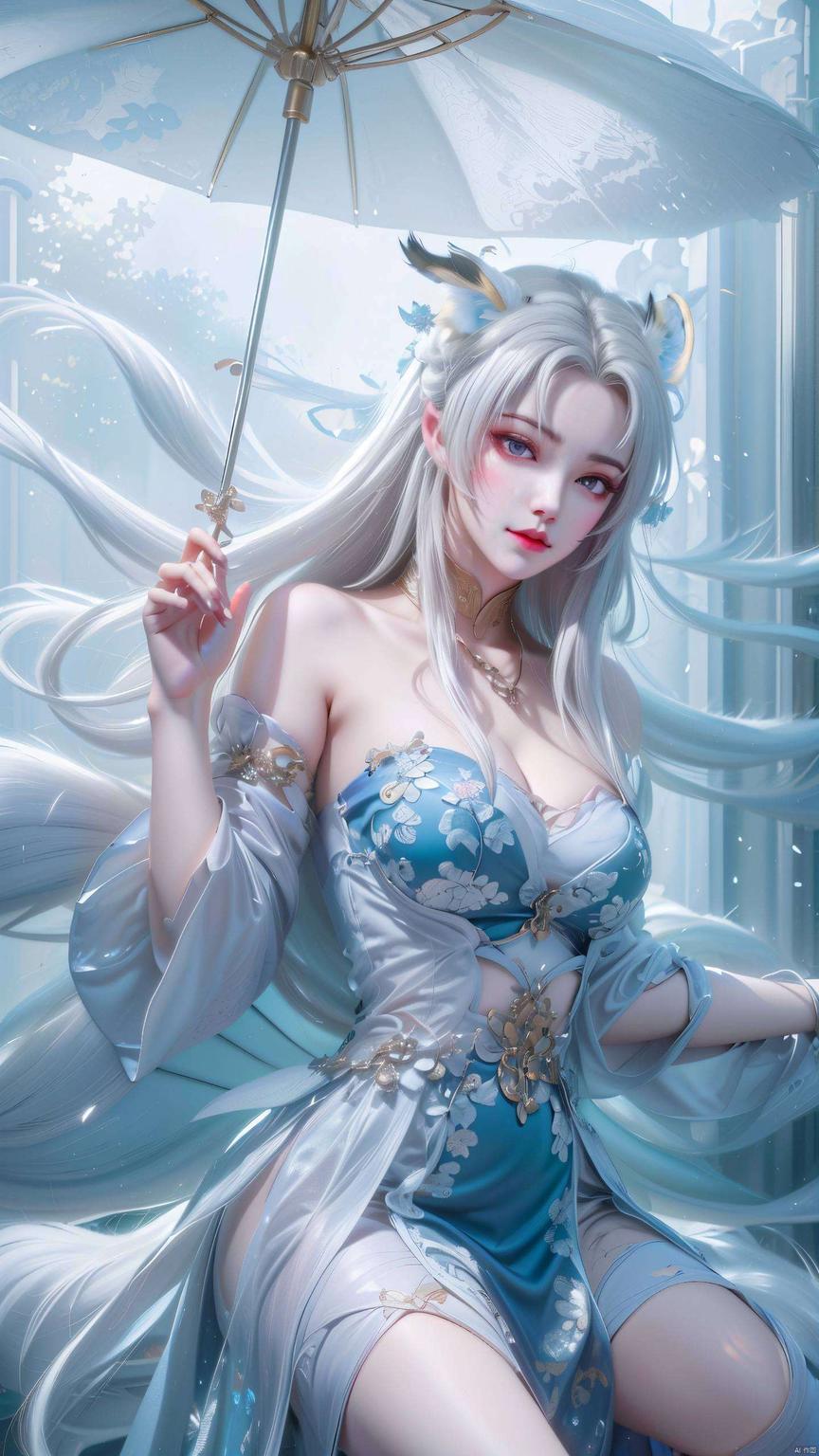 今天给大家带来一款超清的天狐仙子动画壁纸马尾飘逸