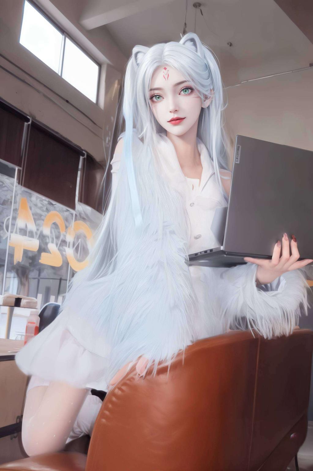 免费送上！IPad ins风满满小白新建模的电脑壁纸