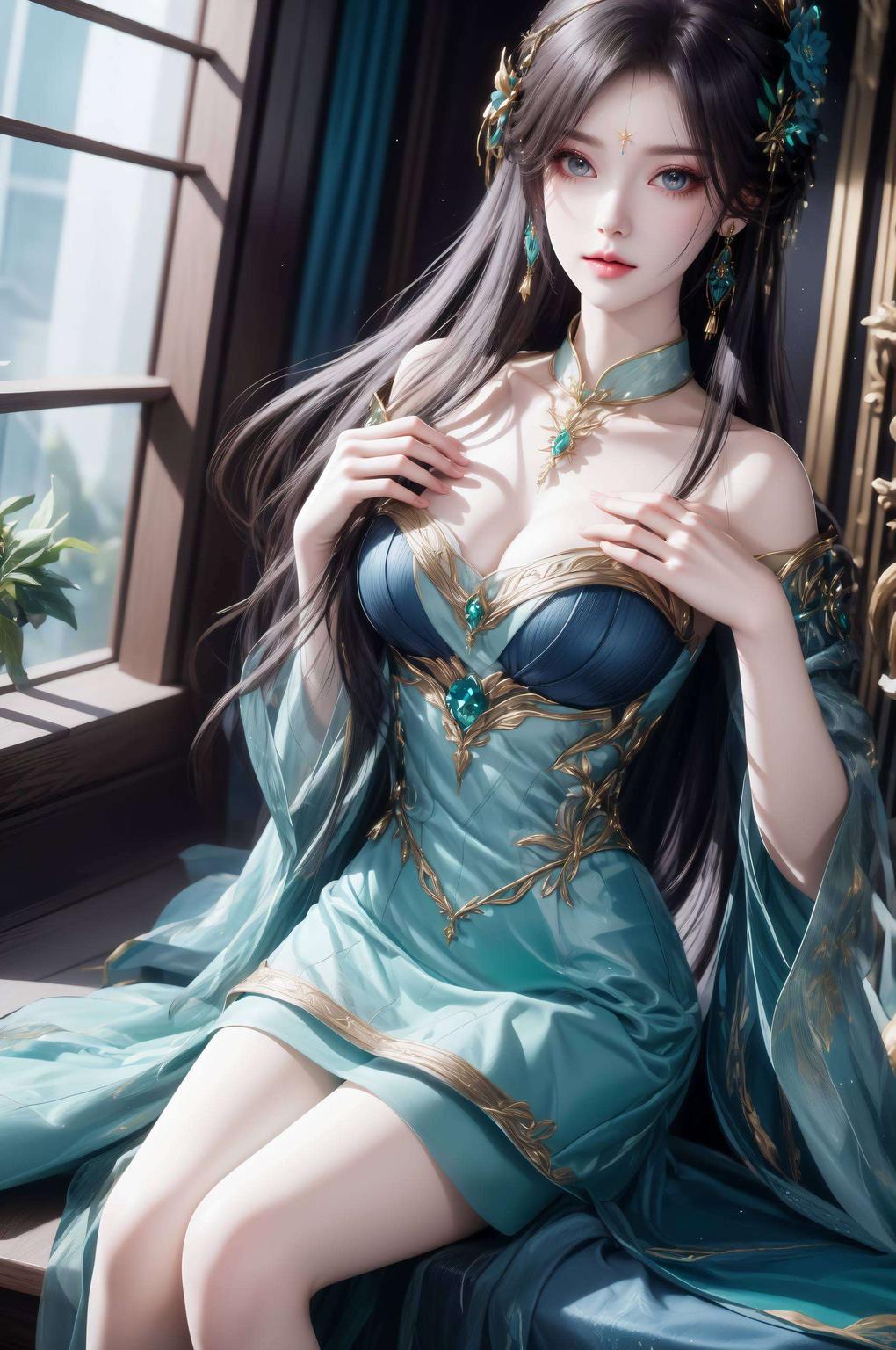 这款壁纸引擎捕捉了她那高贵脱俗的瞬间气质清冷如霜