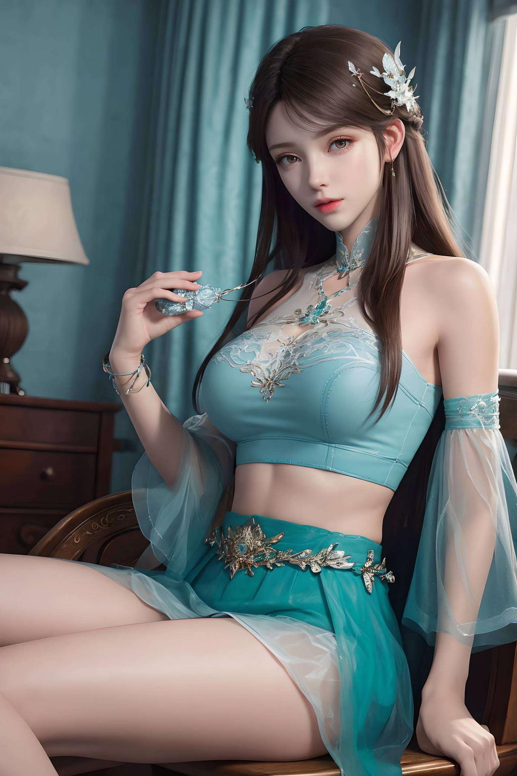 壁纸上的她楚楚动人治愈你的心灵