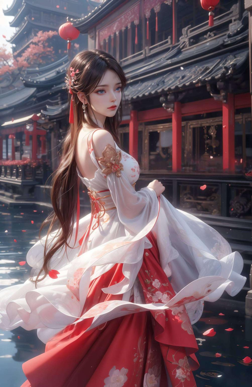 侧身倩影如画壁纸尽显像素之美