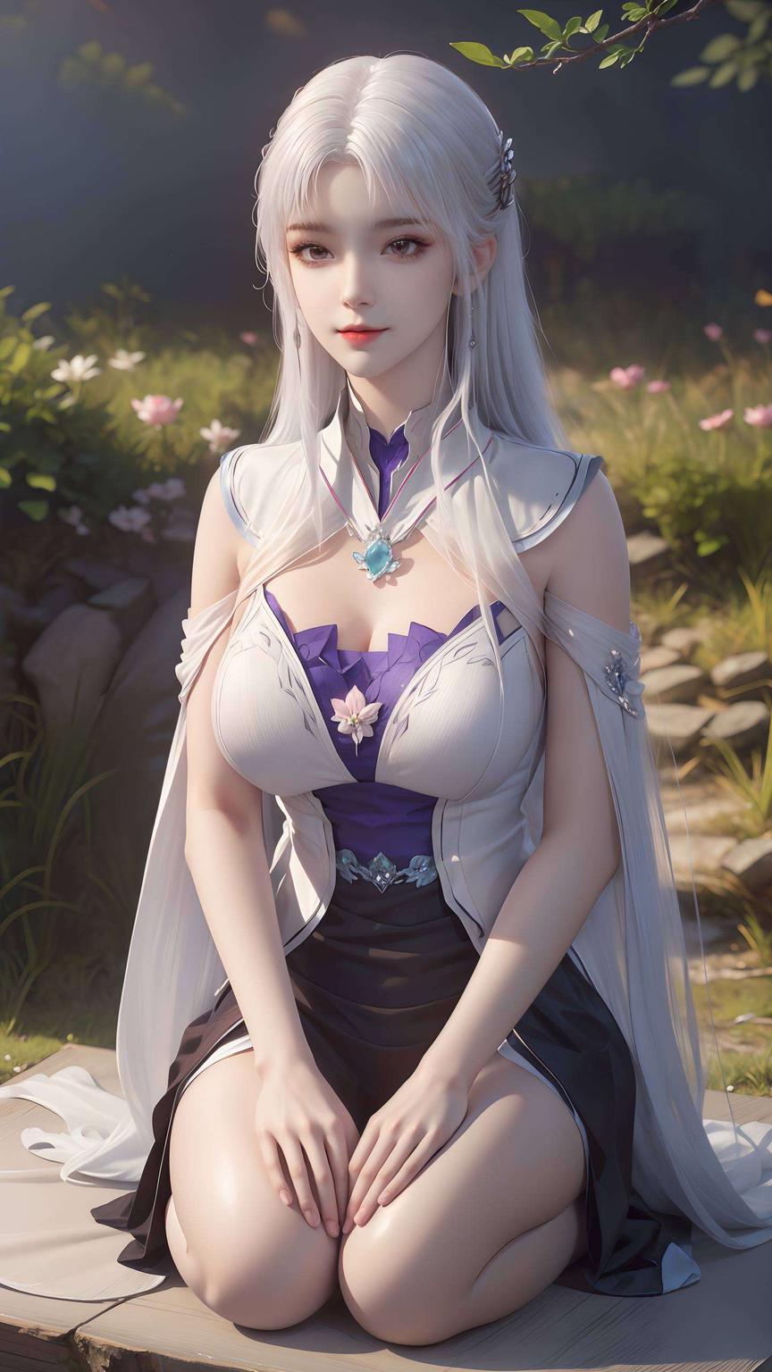 让你的手机桌面瞬间变身治愈系小天地这款白衣小医仙高清壁纸