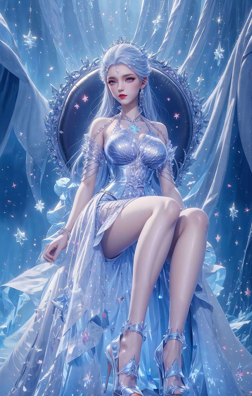 绝世唐门雪女3D同人仿佛置身冰雪世界