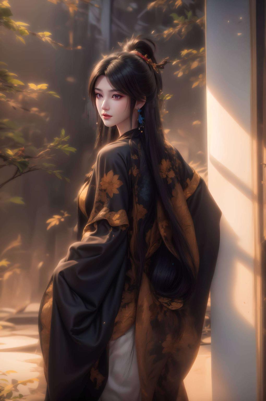 电脑壁纸中秋佳节元尊夭夭古韵浓