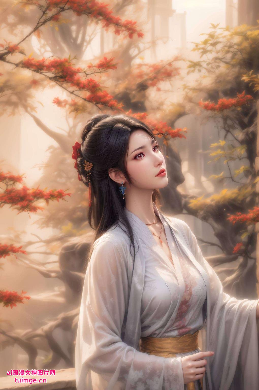 国漫之光元尊中的夭夭灵动眼神、娇俏身姿