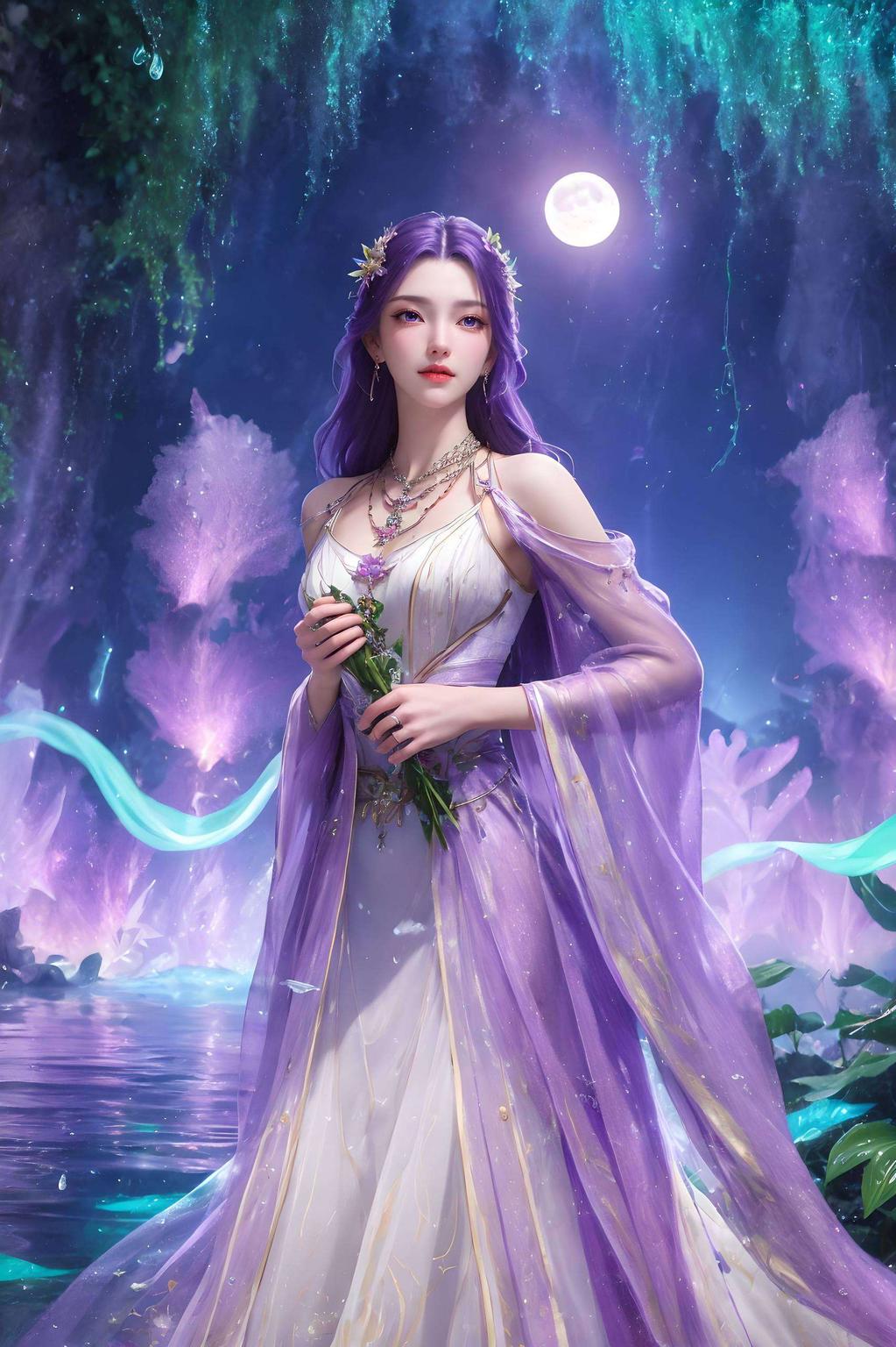 给大家带来完美世界的精美熄屏壁纸——云曦！高清像素瞬间提升手机颜值！