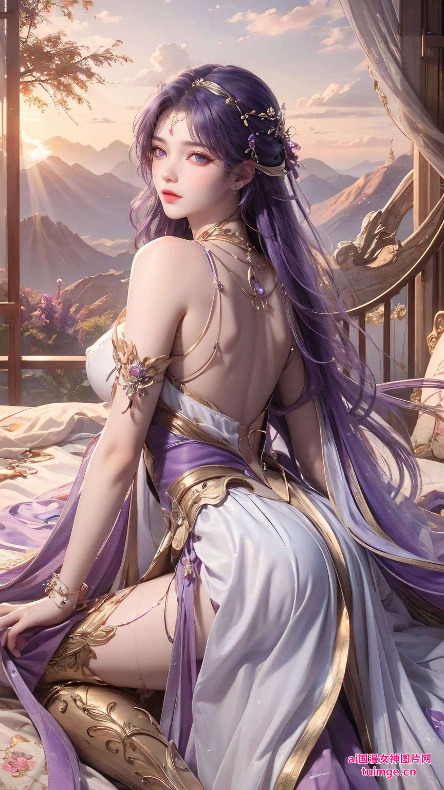 云曦的美态尽收眼底细腻的光影下