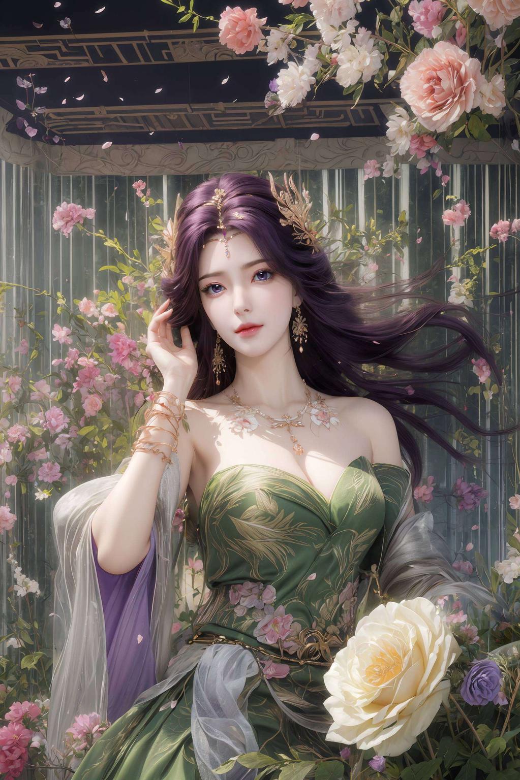 画面中云曦jk壁纸ai优雅的国风造型