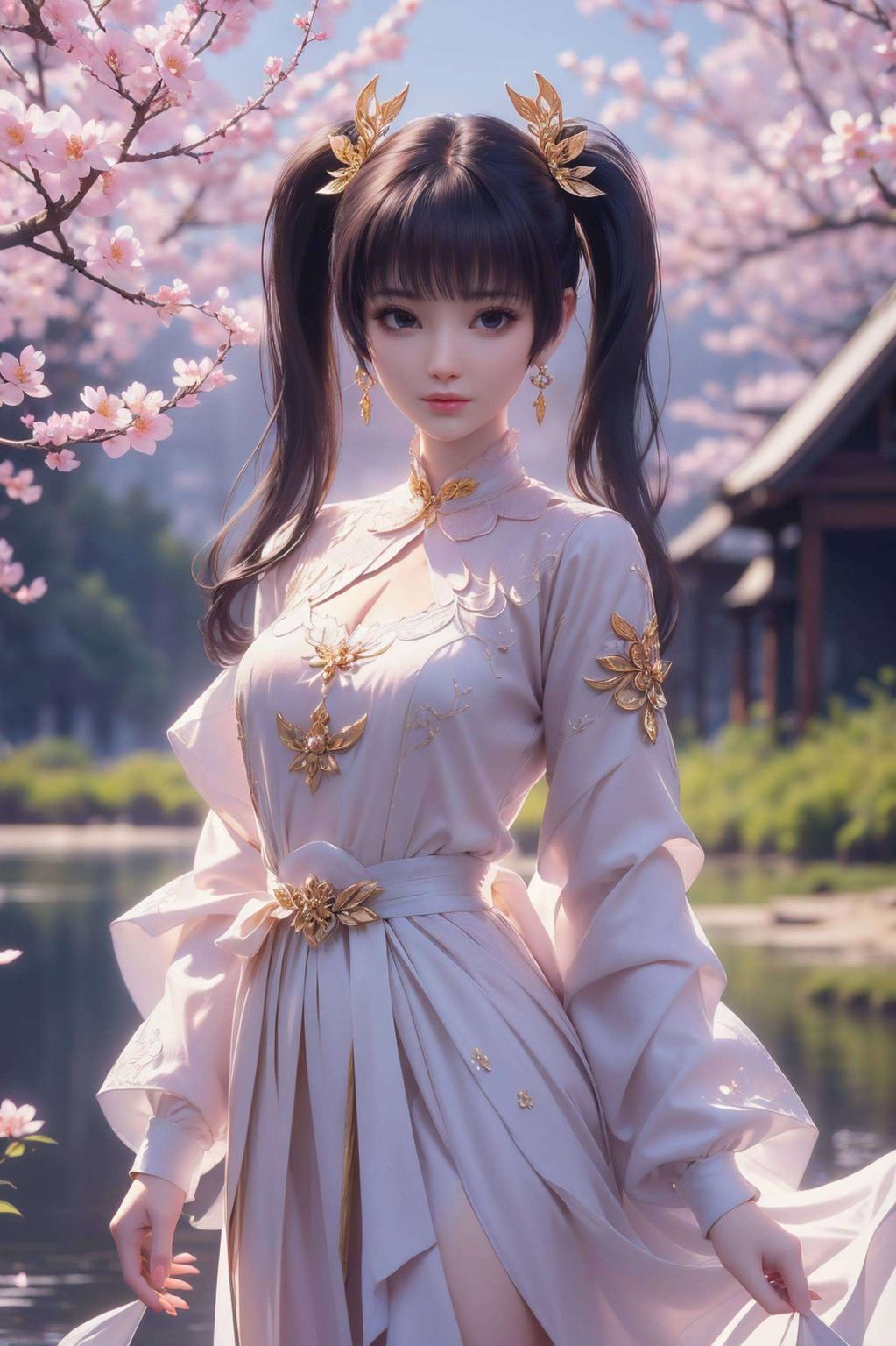 宛如穿越时空的仙子优雅绽放