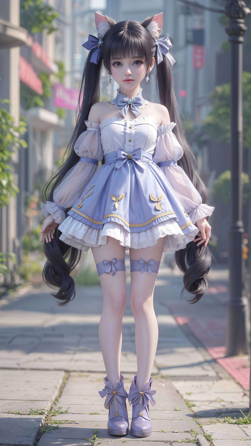 静态之美紫妍踏空而行